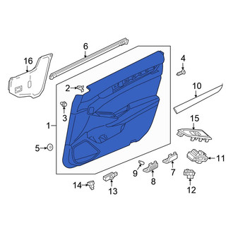 Honda OE - Front Left Inner Door Interior Trim Panel