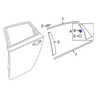 Honda OE - Door Applique Clip