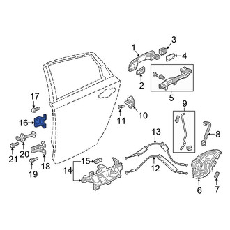 Honda OE - Rear Right Upper Door Hinge