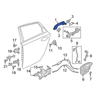 Honda OE - Front Left Outer Exterior Door Handle