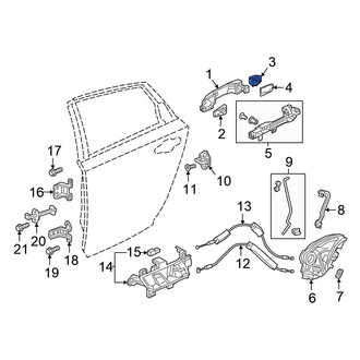 Honda OE - Front Left Exterior Door Handle Cover