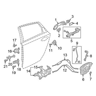 Honda OE - Rear Door - Lock & Hardware
