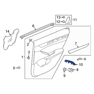 Honda OE - Front Left Door Window Switch Bezel