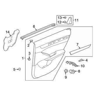 Honda OE - Rear Door - Interior Trim