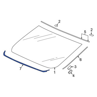 Honda OE - Rear Lower Back Glass Seal