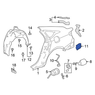 Honda OE - Rear Quarter Panel Vent