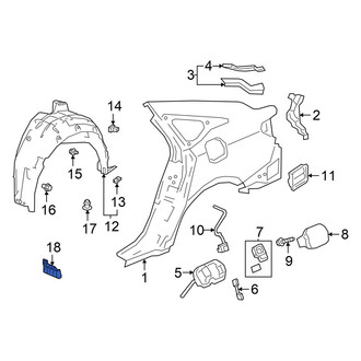 Honda OE - Rear Right Mud Flap