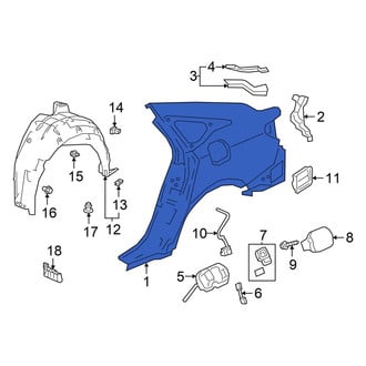 Honda OE - Rear Left Outer Quarter Panel