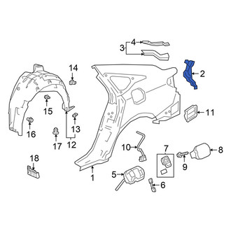 Honda OE - Rear Right Tail Light Pocket
