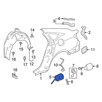 Honda OE - Rear Fuel Filler Housing