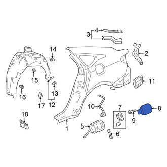 Honda OE - Rear Fuel Filler Door