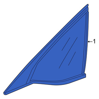 Honda OE - Rear Left Quarter Glass