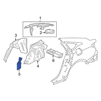 Honda OE - Rear Left Lower Quarter Panel Extension