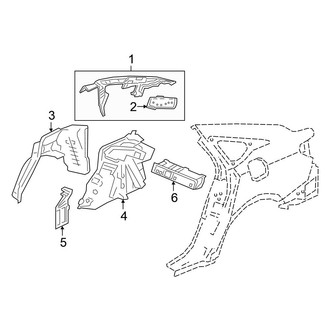 Honda OE - Quarter Panel - Inner Structure