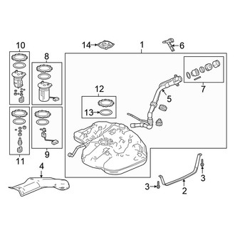 Honda OE - Fuel System Components (Hybrid / Hybrid EX / Hybrid EX-L / Hybrid Touring)