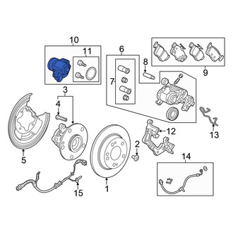 Honda OE - Rear Left Parking Brake Actuator