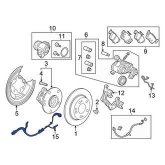 Honda OE - Rear Right ABS Wheel Speed Sensor