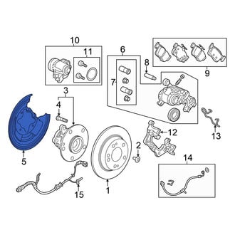 Honda OE - Rear Brake Dust Shield