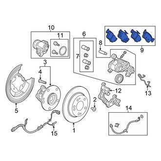 Honda OE - Rear Disc Brake Pad Set