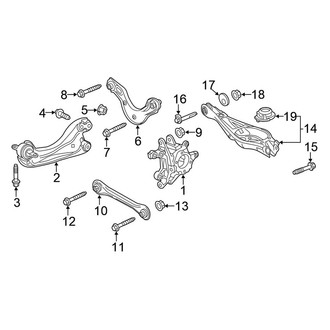 Honda OE - Rear Suspension - Suspension Components (EX / EX-L / LX / Sport / Touring)