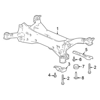 Honda OE - Rear Suspension - Suspension Mounting