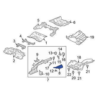 Honda OE - Rear Left Floor Extension