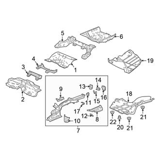 Honda OE - Rear Body & Floor - Floor & Rails