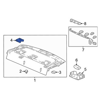 Honda OE - Rear Seat Belt Anchor Plate Cover