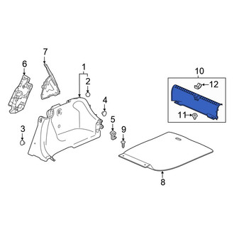 Honda OE - Rear Trunk Trim Scuff Plate