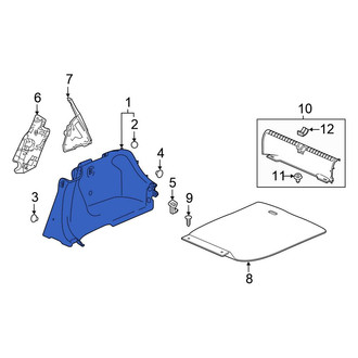 Honda OE - Rear Left Trunk Trim Panel