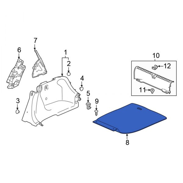 Spare Tire Compartment Cover