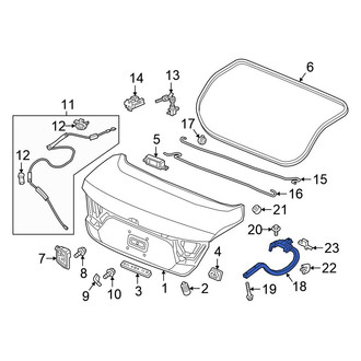 Honda OE - Rear Right Deck Lid Hinge