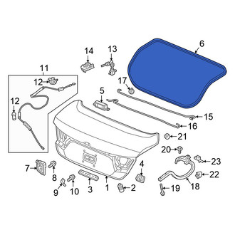 Honda OE - Rear Deck Lid Seal
