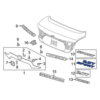 Honda OE - Rear Deck Lid Emblem