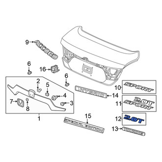 Honda OE - Rear Deck Lid Emblem