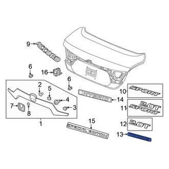Honda OE - Rear Deck Lid Emblem