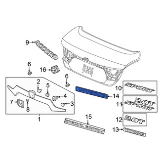 Honda OE - Rear Deck Lid Emblem