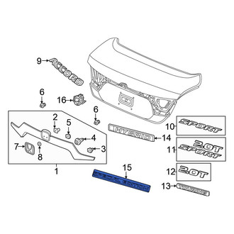 Honda OE - Rear Deck Lid Emblem