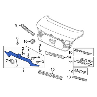 Honda OE - Rear Deck Lid Finish Panel