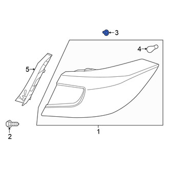 Honda OE - Outer Tail Light Grommet
