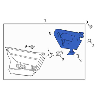Honda OE - Left Back Up Light Assembly Gasket
