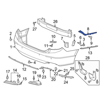 Honda OE - Rear Left Bumper Guide