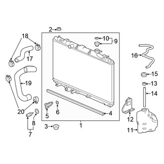 Honda OE - Cooling - Radiator & Components
