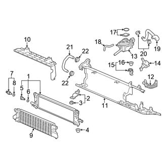 Honda OE - Cooling - Radiator & Components (Power Control Unit), (FULL HYBRID EV-GAS (FHEV))