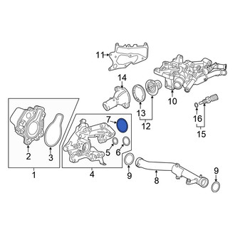 Honda OE - Engine Water Pump Housing O-Ring