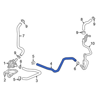 Honda OE - Rear Drive Motor Inverter Radiator Hose
