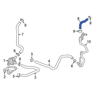 Honda OE - Rear Drive Motor Inverter Radiator Hose