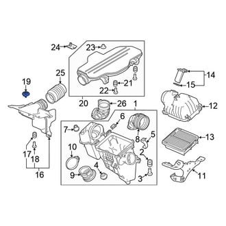 Honda OE - Engine Air Intake Hose Clip