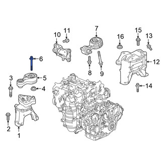 Honda OE - Front Engine Support Rod Bolt