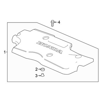 Honda OE - Engine / Transaxle - Engine Appearance Cover (Hybrid / Hybrid EX / Hybrid EX-L / Hybrid Touring)
